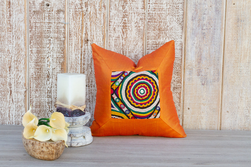 Mahek Indian Silk Decorative Pillow Cover