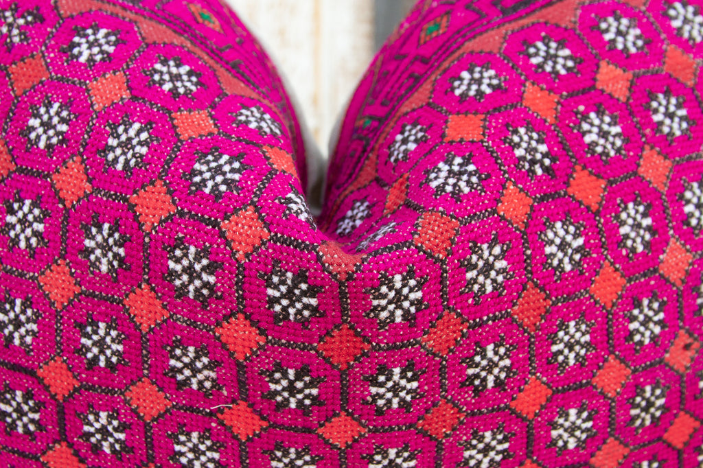 Leena Thar Silk Embroidered Antique Pillow