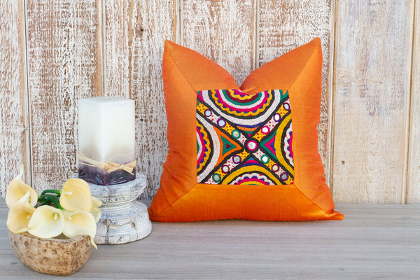 Dhani Indian Silk Decorative Pillow Cover