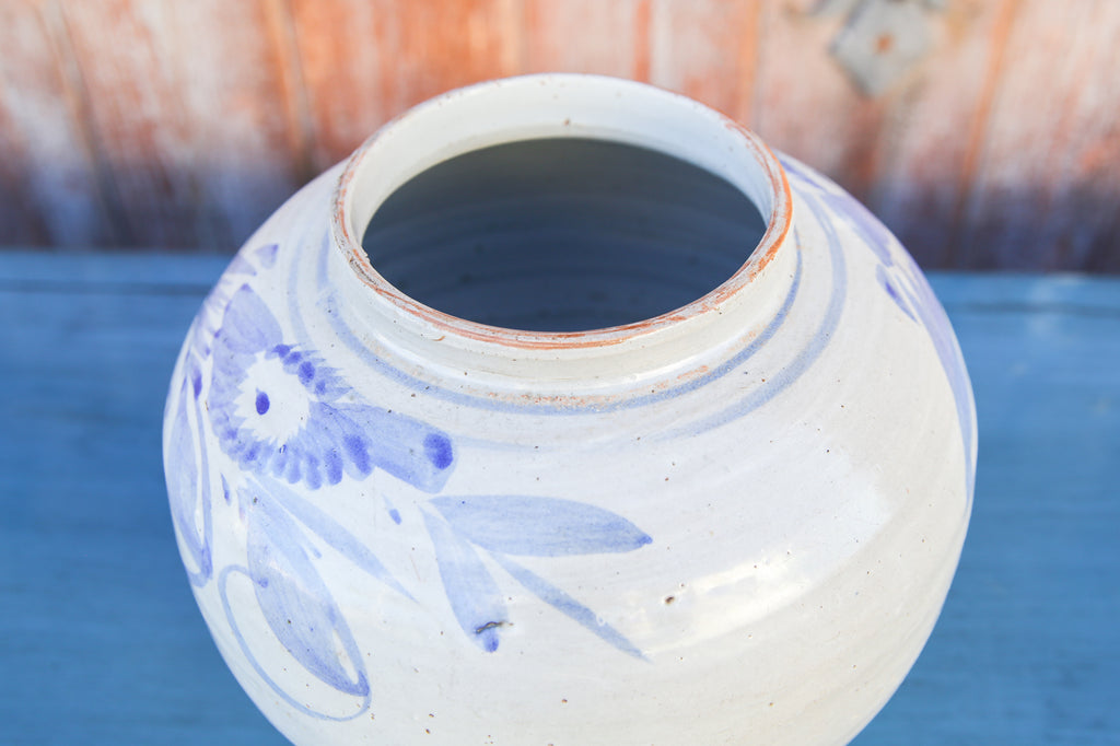 Vintage Blue and White Vase