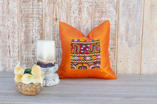 Khusi Indian Silk Decorative Pillow Cover