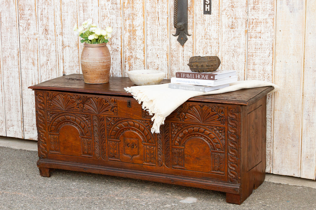 Exceptional 17th Century French Carved Chest