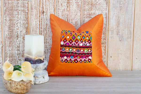 Prisha Indian Silk Decorative Pillow Cover