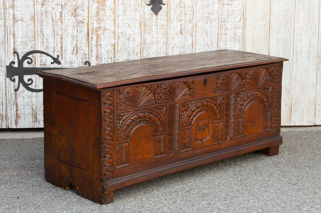 Exceptional 17th Century French Carved Chest