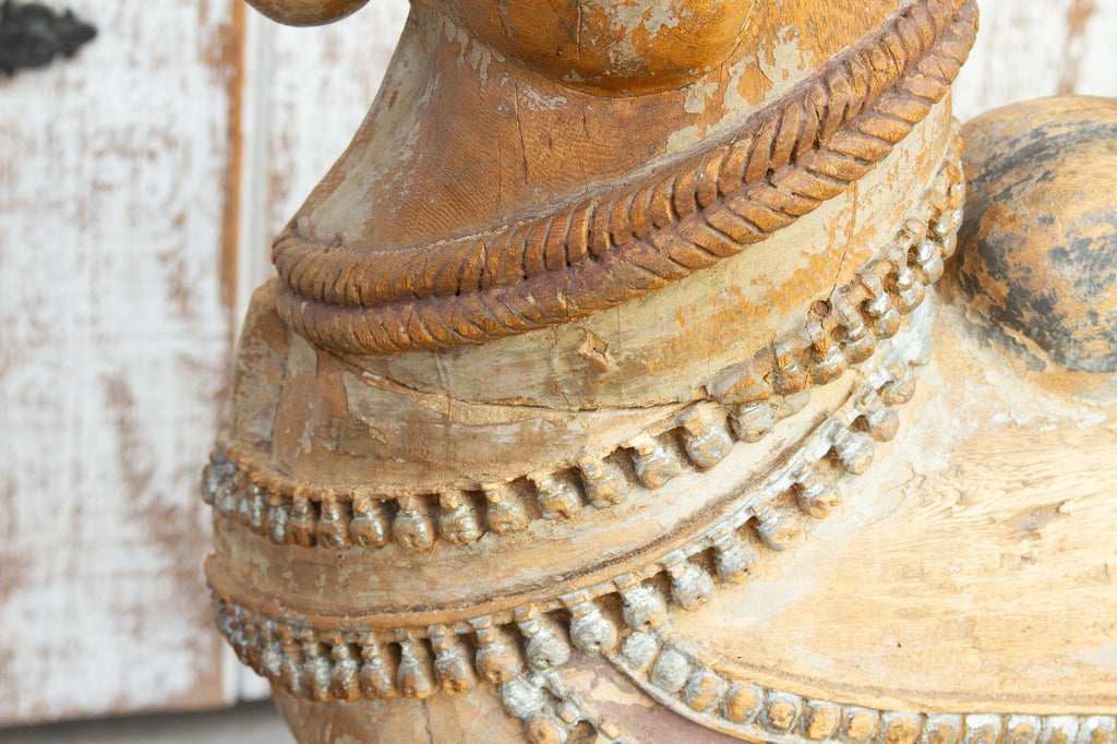 Large Antique Jaipur Carved Nandi Statue (Trade)