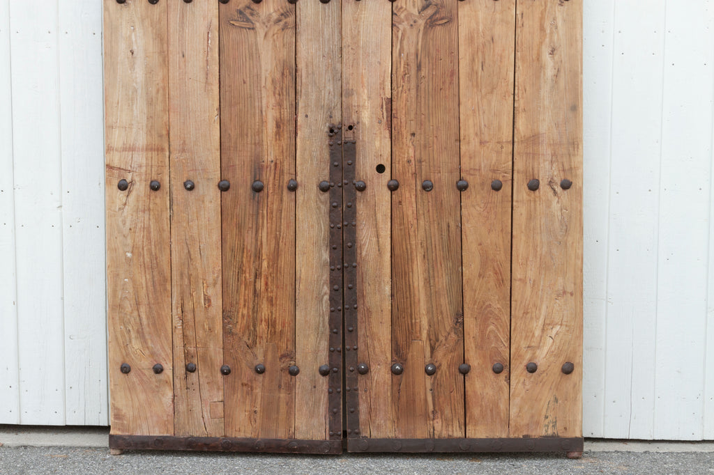 Early 20th Century Wood & Metal Entrance Doors