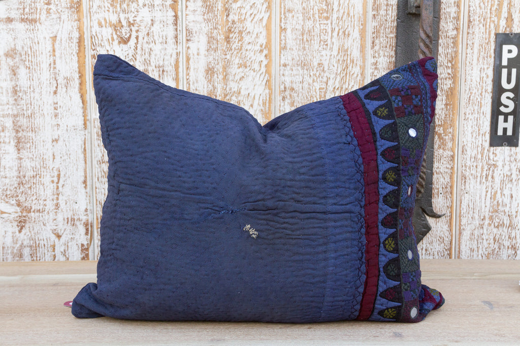 Antique Indigo Grain Sack Pillow (Trade)