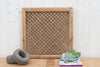 Bleached Wood Antique Lattice Window