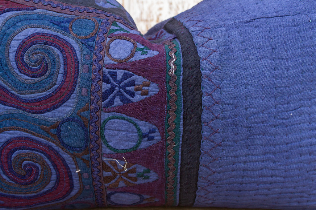 Thuza Antique Indigo Grain Sack Pillow
