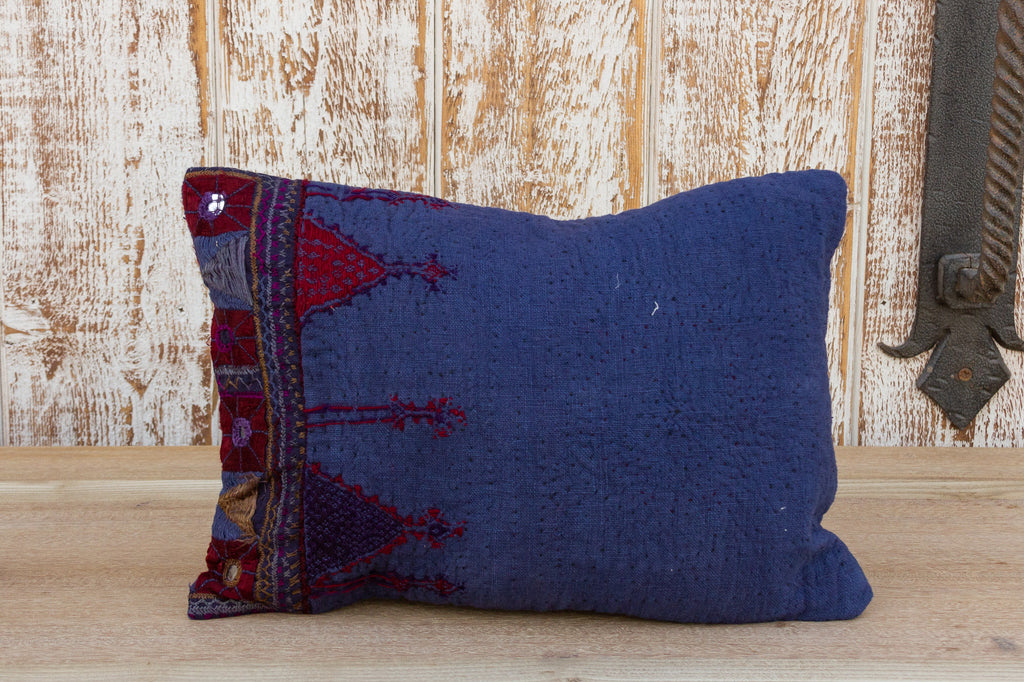 Mima Antique Indigo Grain Sack Pillow (Trade)