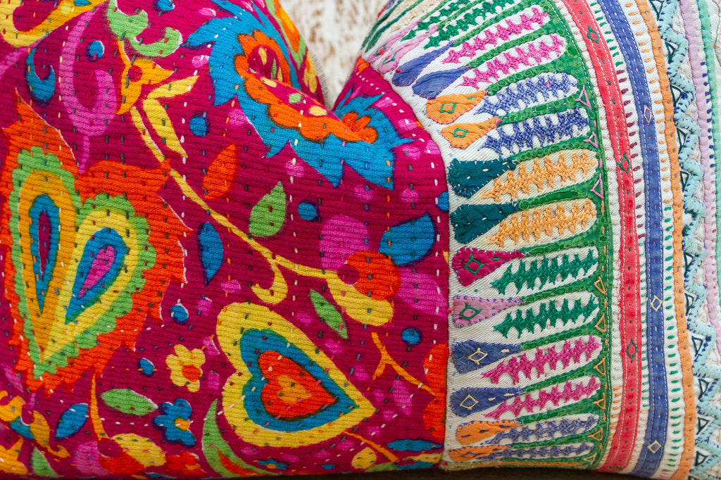 Karny Antique Tribal Grain Sack Pillow (Trade)