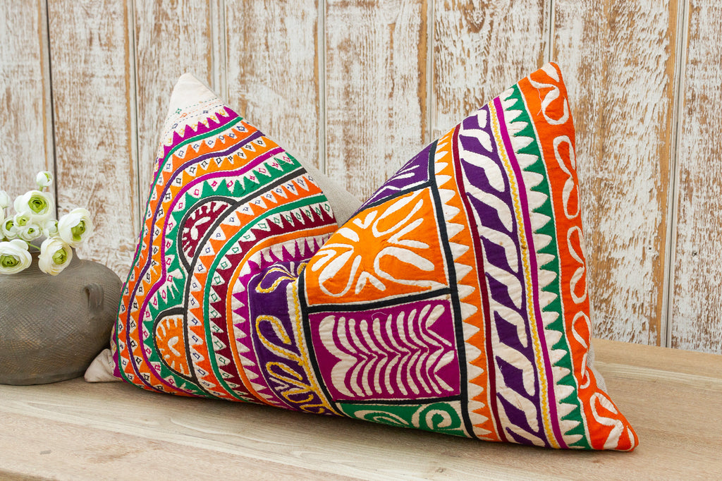 Nyan Antique Tribal Grain Sack Pillow