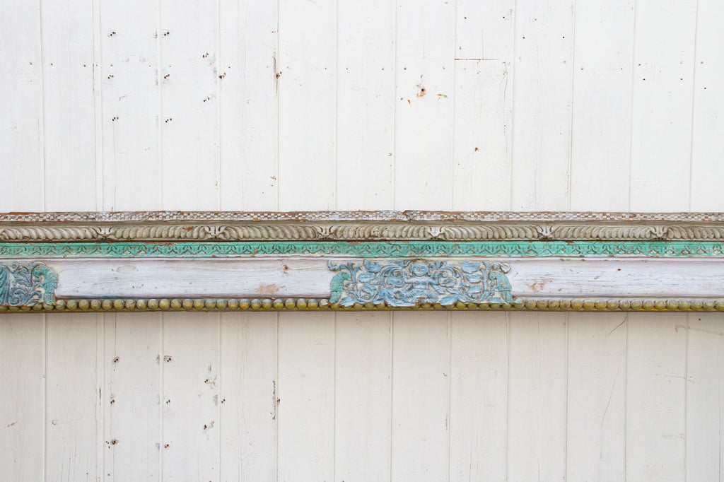 Antique Painted Tamul Nadu Architectural Beam