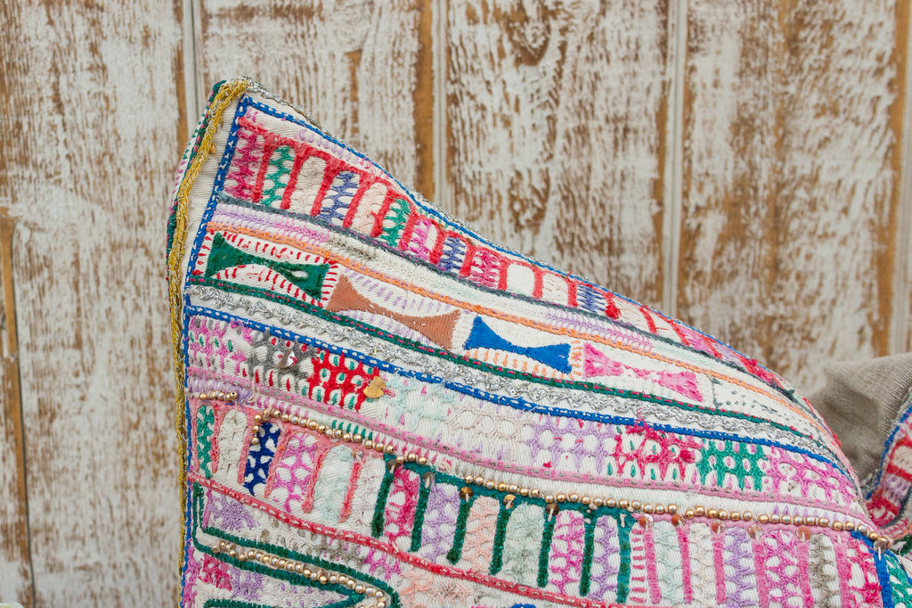 Paann Antique Tribal Grain Sack Pillow (Trade)