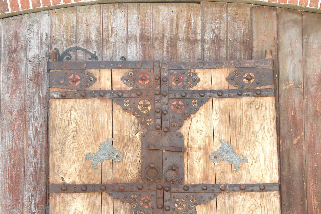 Grand Early 19th Century Asian Rustic Chateau Doors (Trade)
