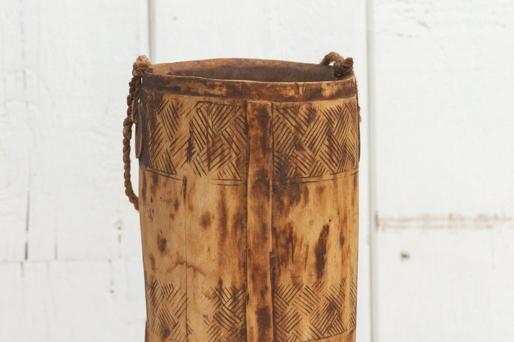 Hand-carved Naga Milk Pot-Konyak (Trade)