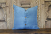 Small Floral Blue Heritage Silk Pillow (Trade)