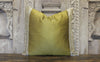 Small Floral Yellow Heritage Silk Pillow (Trade)
