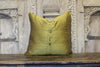 Small Floral Yellow Heritage Silk Pillow (Trade)