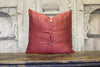 Small Stripe Red Heritage Silk Pillow (Trade)