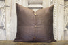 Small Elegant Brown Heritage Silk Pillow (Trade)