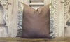 Small Vintage Brown Heritage Silk Pillow (Trade)