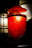 Ruby Pendant Mosaic Lantern