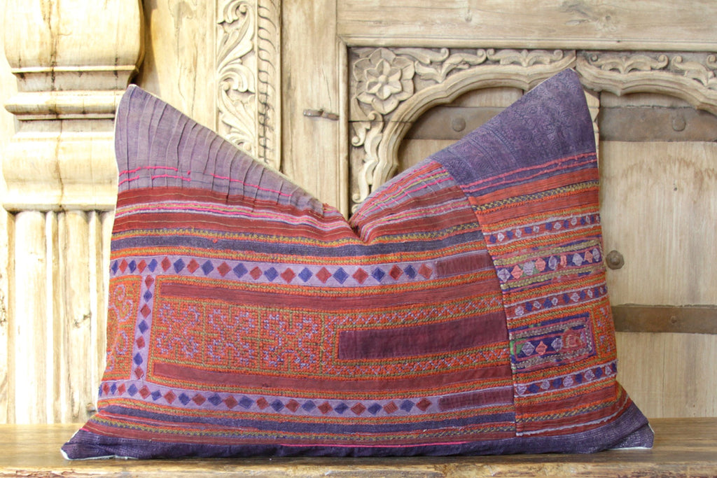 Patchwork Hmong Hill Tribe Pillow (Trade)