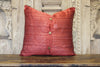Small Festive Red Heritage Silk Pillow (Trade)