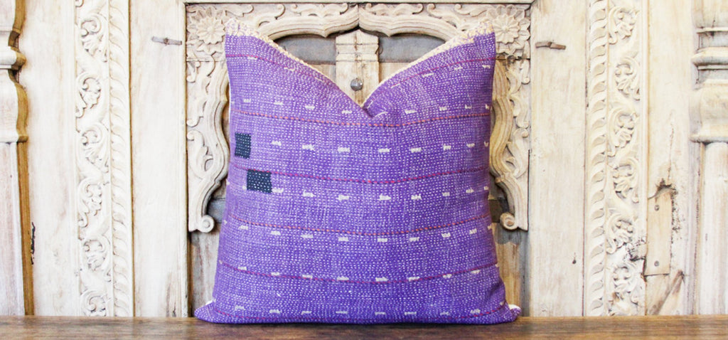 Vyush Bengal Kantha Pillow (Trade)